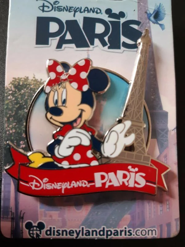 Pins Disney Disneyland Paris : Minnie + tour eiffel en 3D